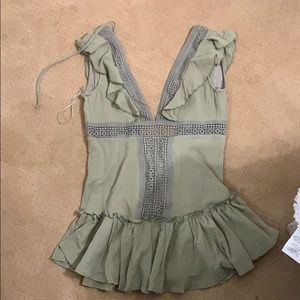 Sage/olive green dress